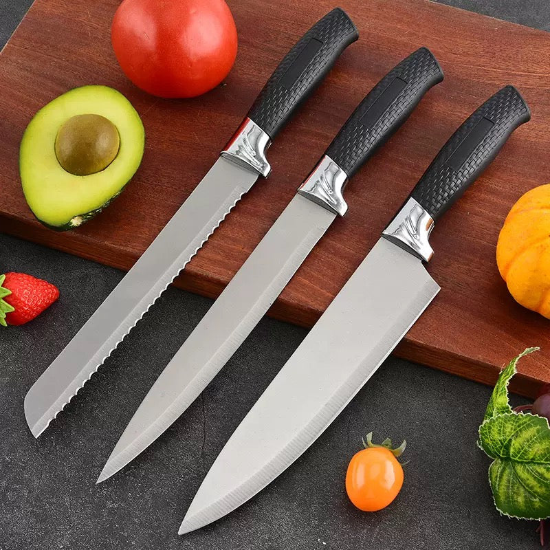 Stainless steel kitchen knife set - 7-piece set
