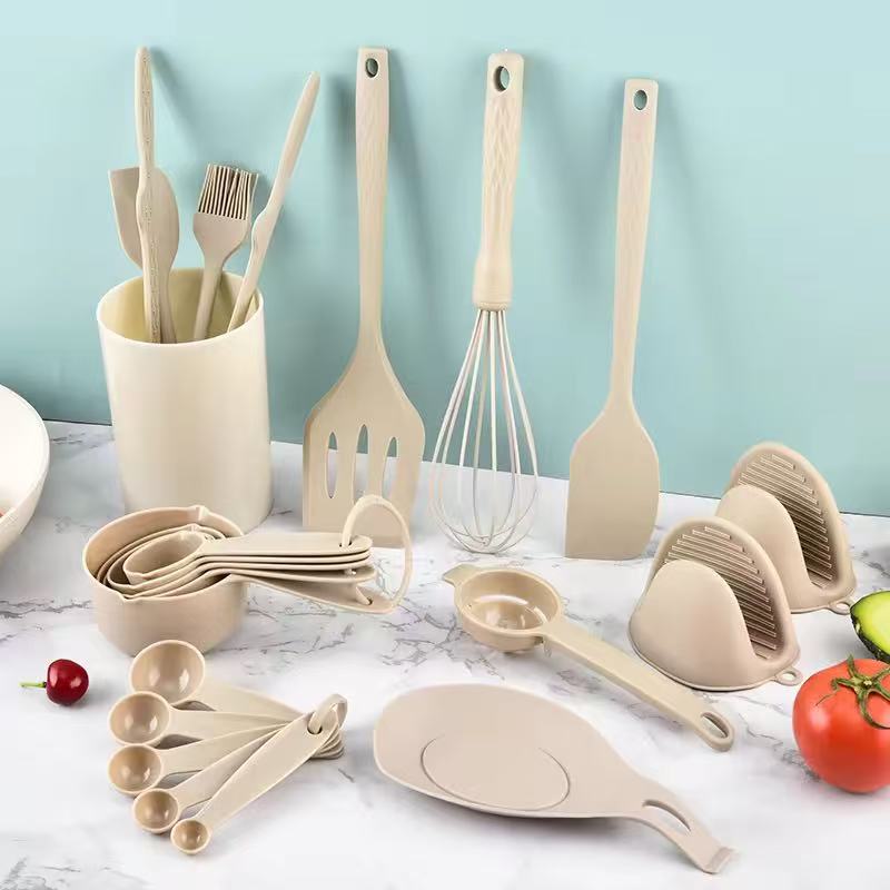 Food-grade silicone cooking and baking tool set - 21-piece set
