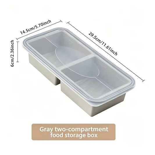 Multi-compartment silicone lunch box / Refrigerated food storage box / Food preservation box