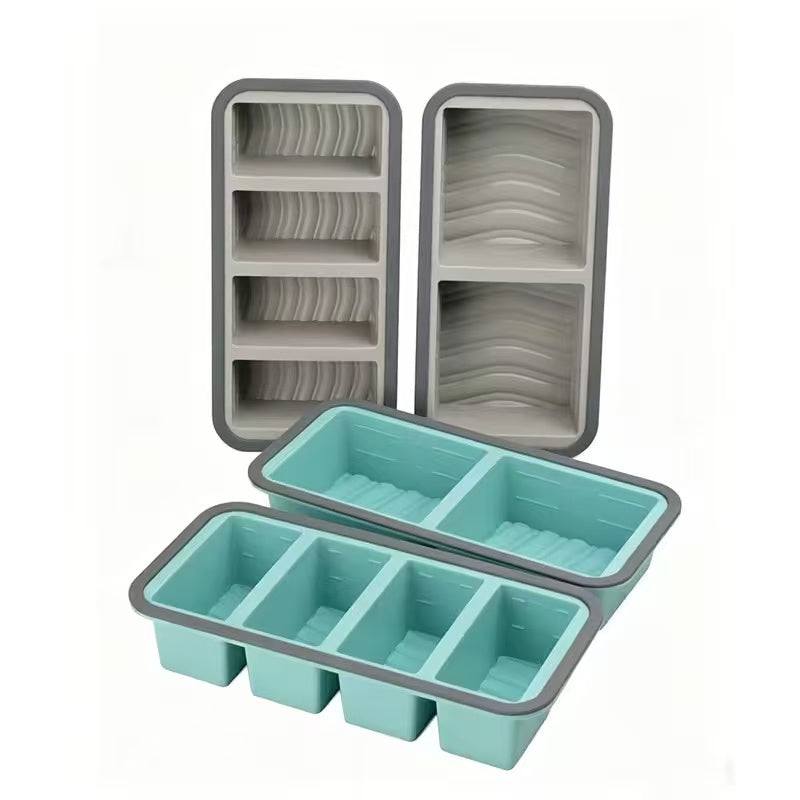 Multi-compartment silicone lunch box / Refrigerated food storage box / Food preservation box