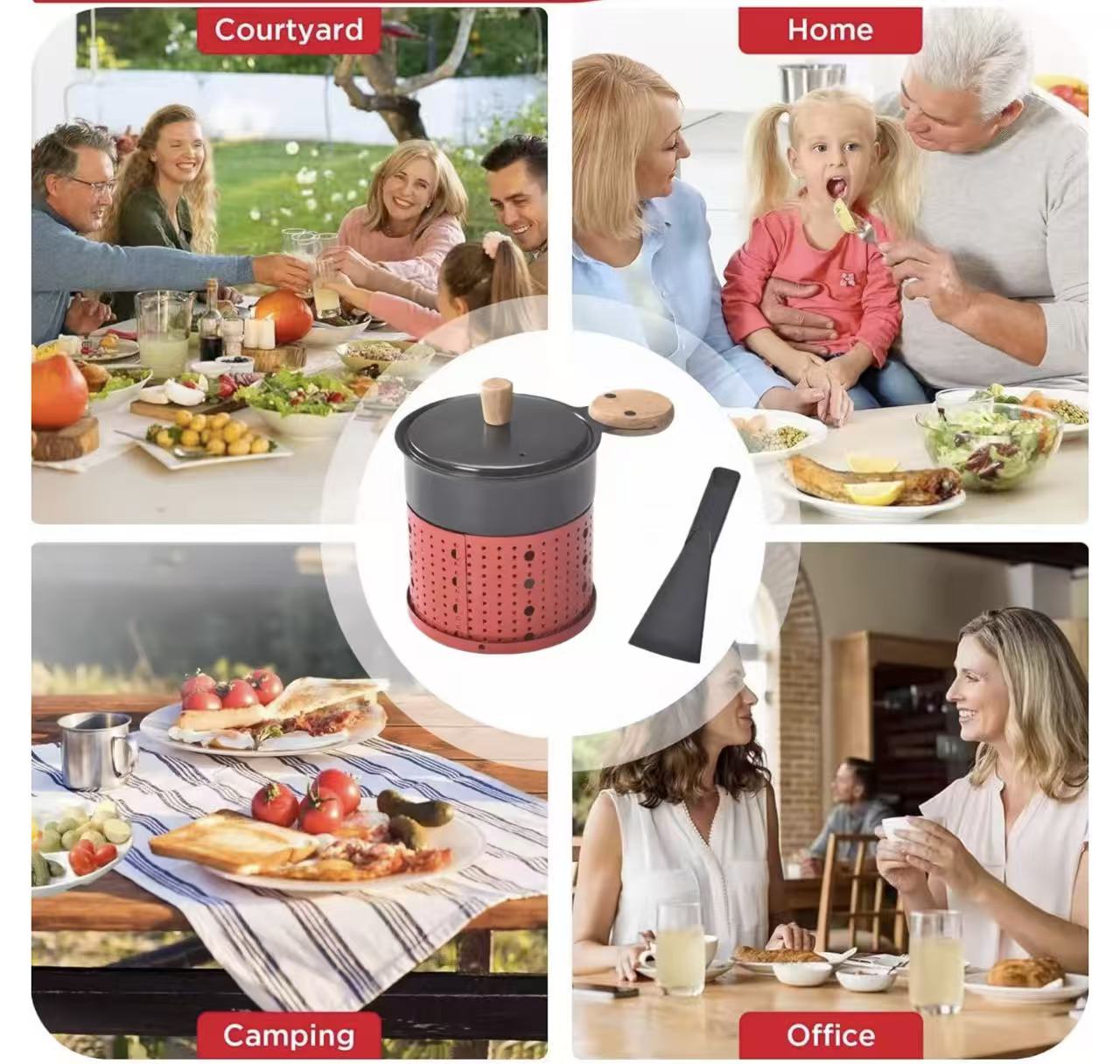 Mini round cheese oven set