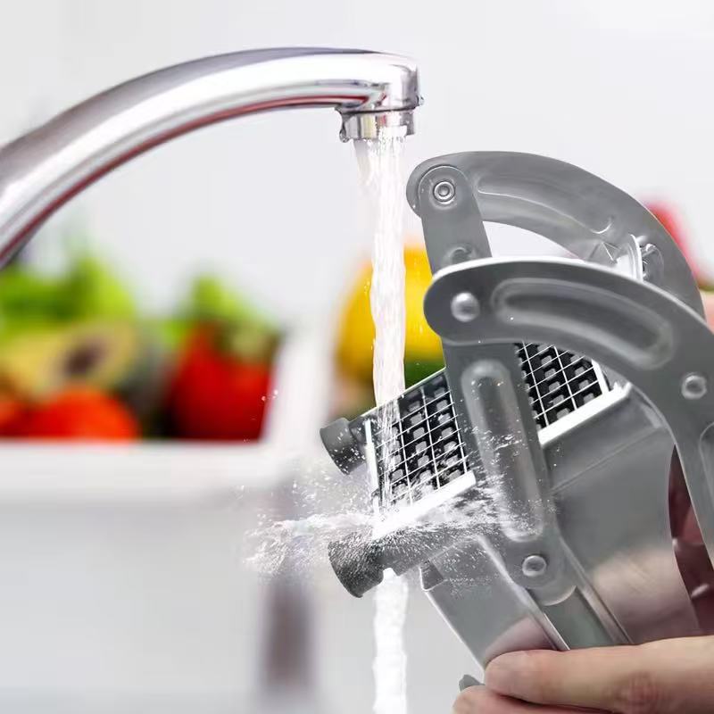 Stainless steel potato and cucumber slicer