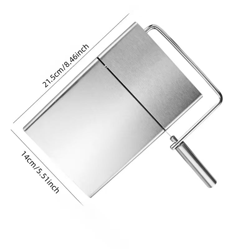 Stainless steel cheese slicer