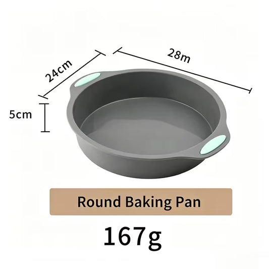 High-temperature resistant silicone cake baking pan set