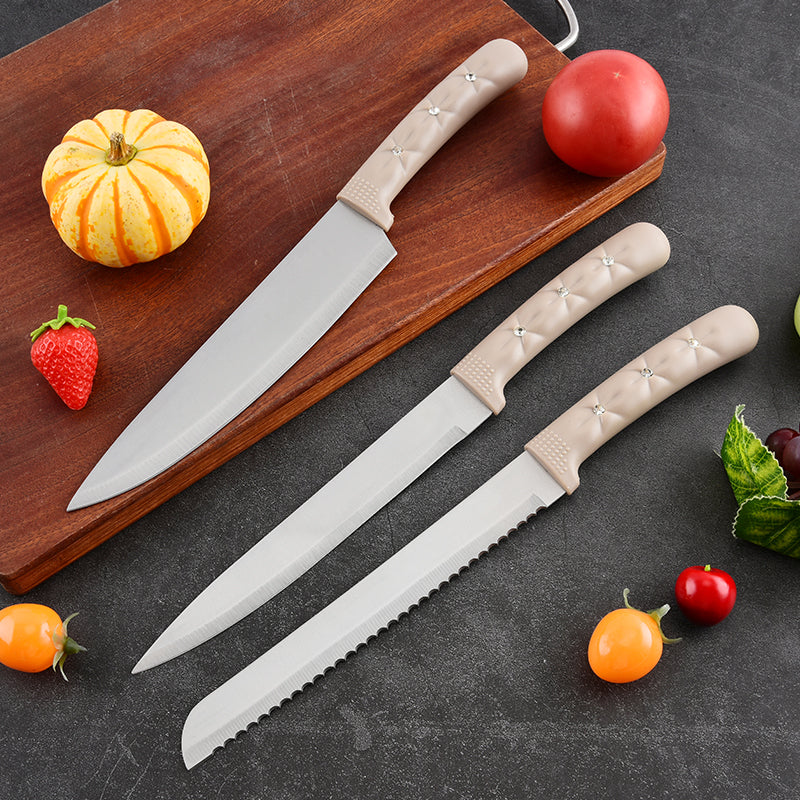 Stainless steel kitchen knife set - 7-piece set