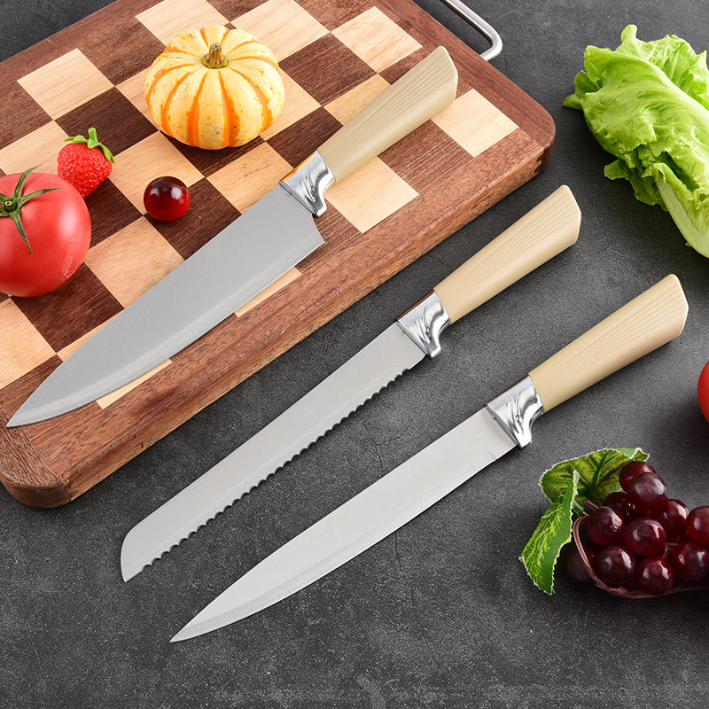 Stainless steel kitchen knife set - 7-piece set
