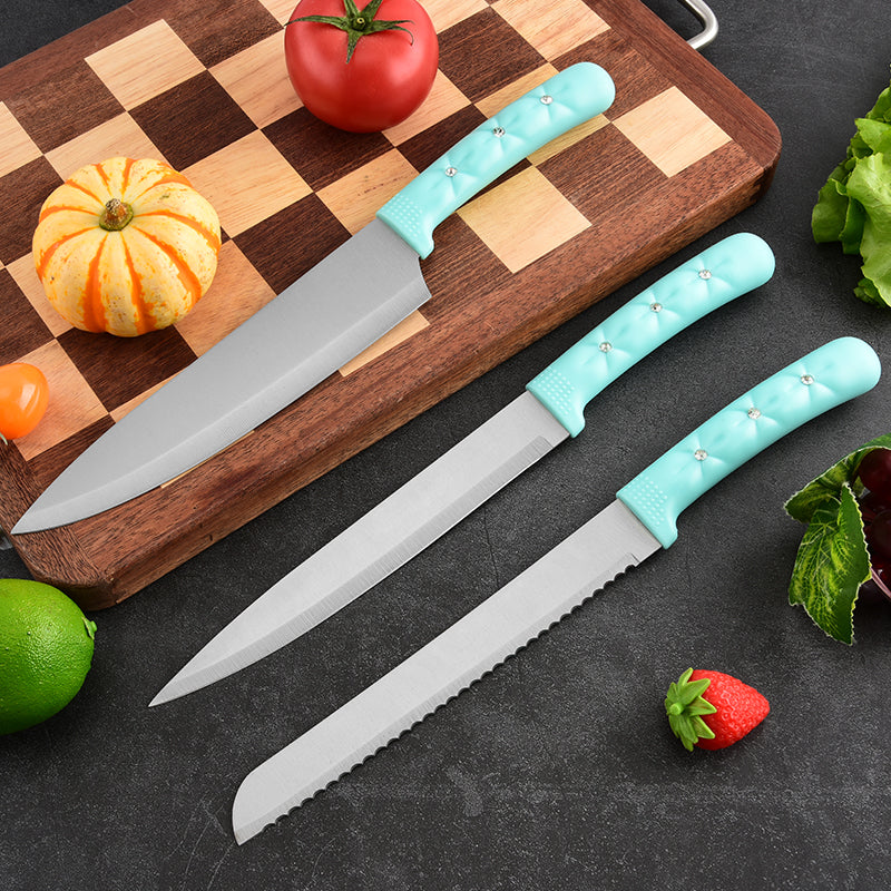 Stainless steel kitchen knife set - 7-piece set