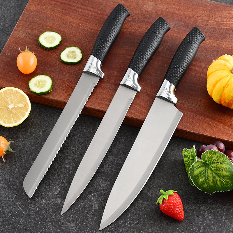 Stainless steel kitchen knife set - 7-piece set