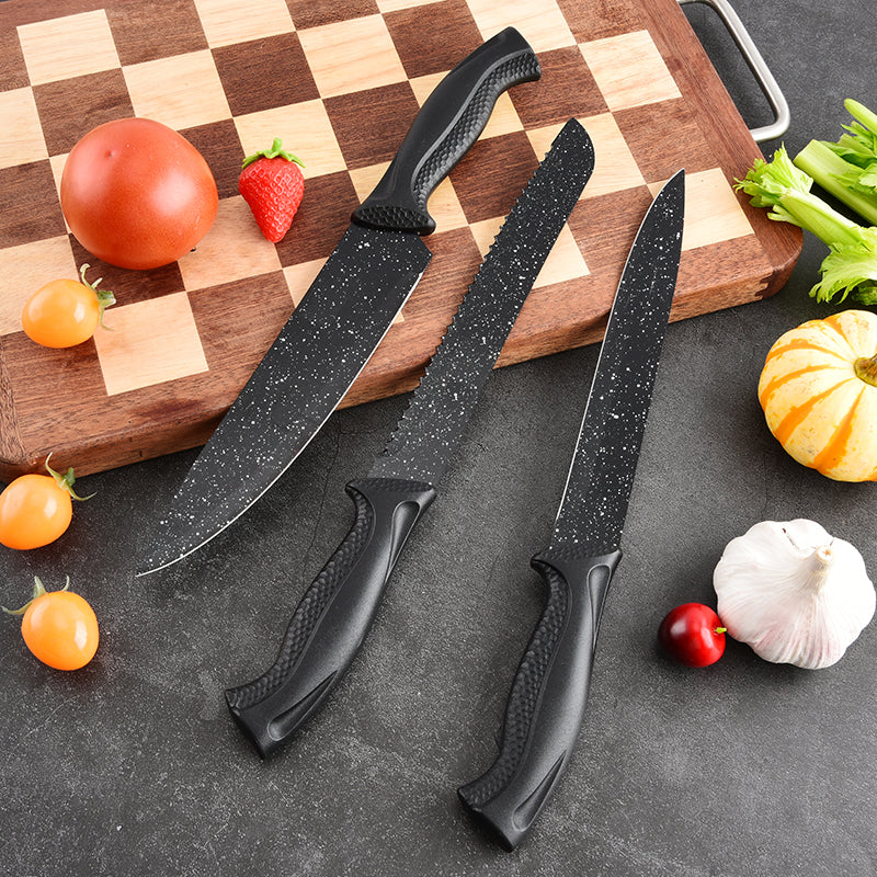 Stainless steel kitchen knife set - six-piece set ,8 different styles