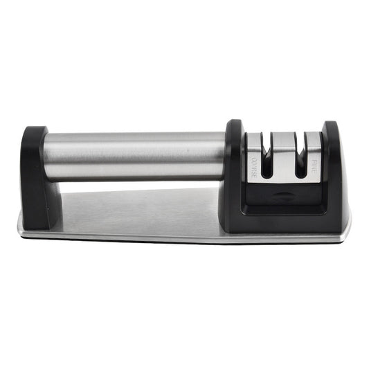 Wood-handled household kitchen knife sharpener