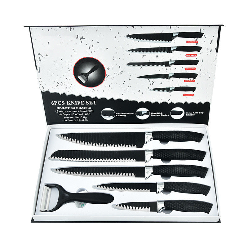 Stainless steel kitchen knife set - 6-piece set