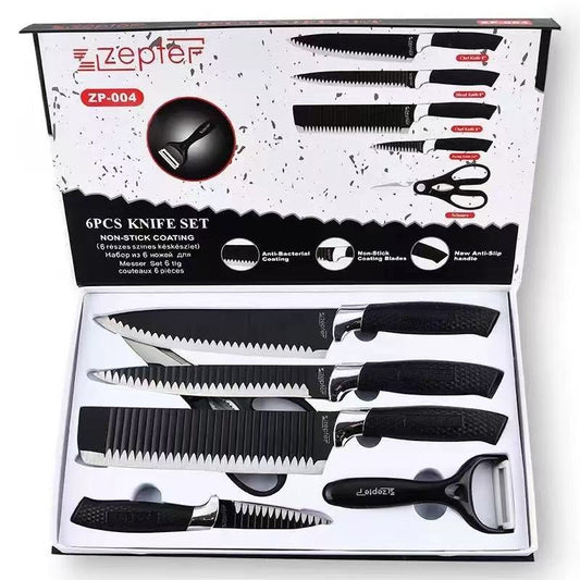 Stainless steel kitchen knife set - 6-piece set