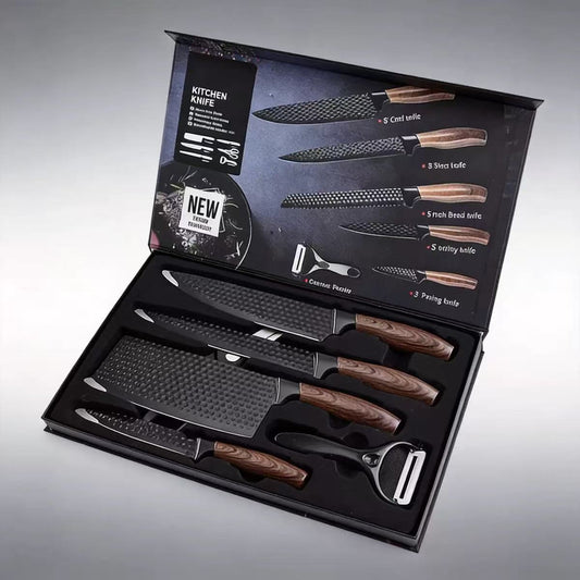 Stainless steel kitchen knife set - 6-piece set