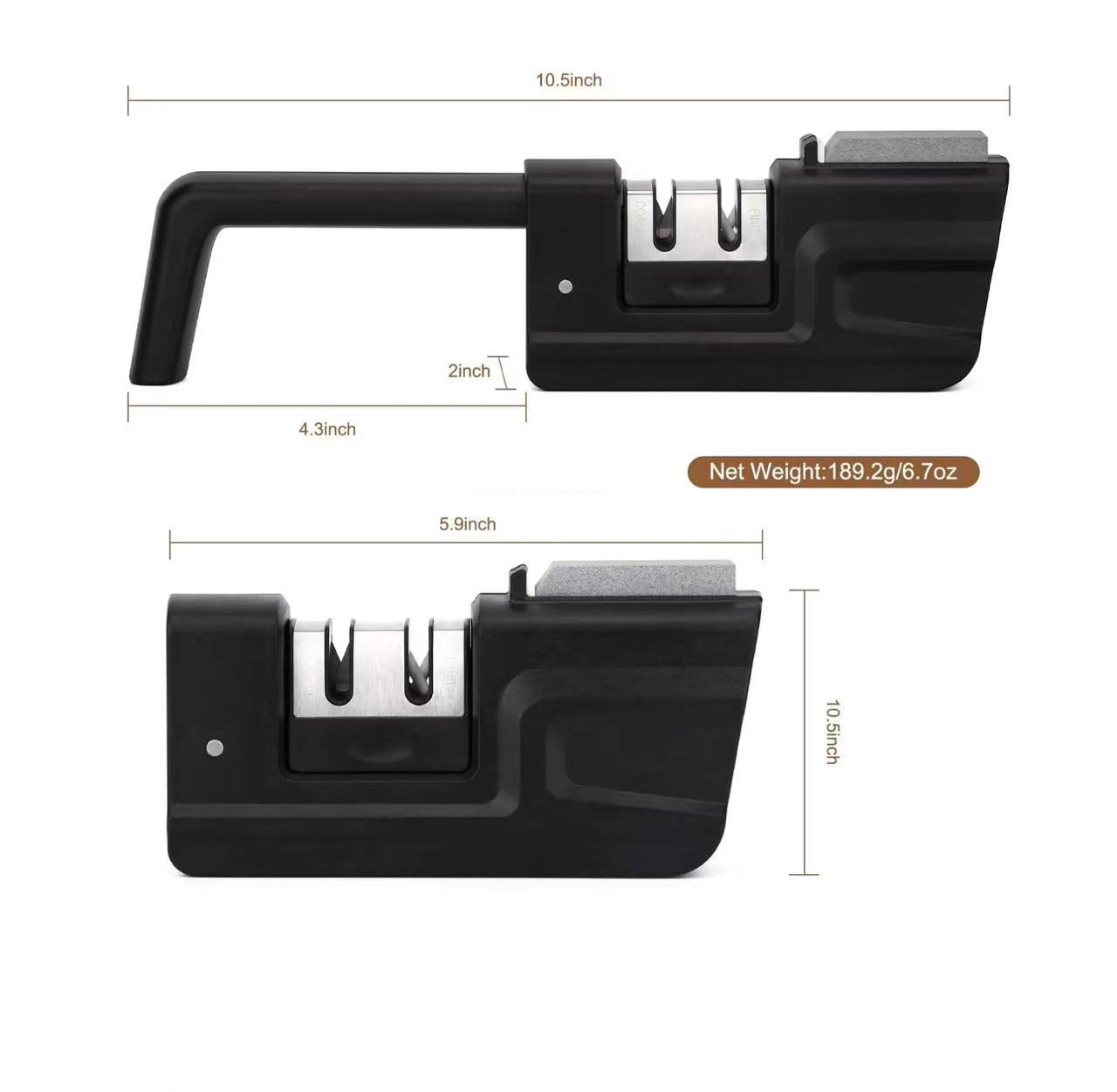Foldable multi-functional knife sharpener
