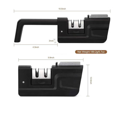 Foldable multi-functional knife sharpener