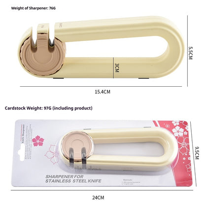 Compact hanging-type household quick knife sharpener