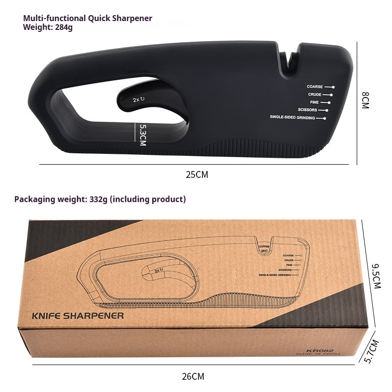 Multifunctional household quick knife sharpener