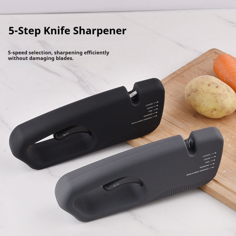 Multifunctional household quick knife sharpener