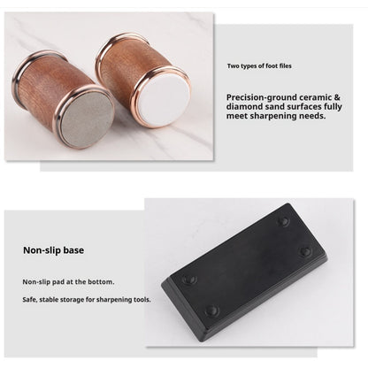 Multi-functional adjustable-angle drum knife sharpener