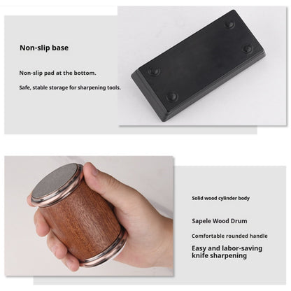 Multi-functional adjustable-angle drum knife sharpener