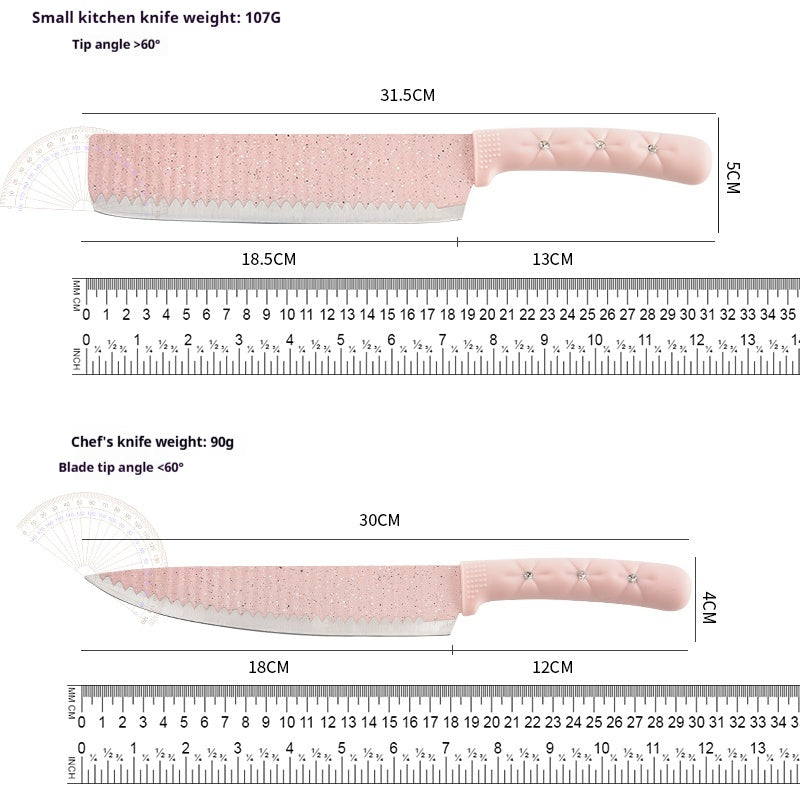 Stainless steel kitchen knife set - 6-piece set