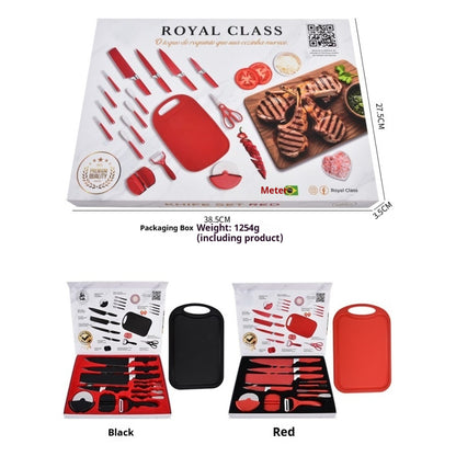 Stainless steel kitchen knife set - 17-piece set