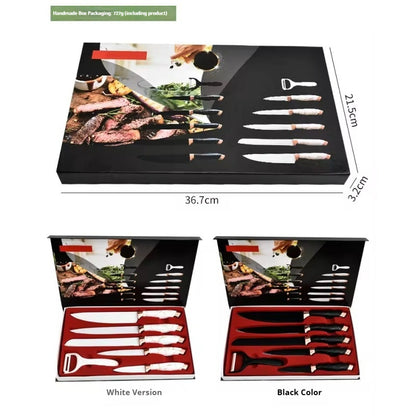 Stainless steel kitchen knife set - 6-piece set