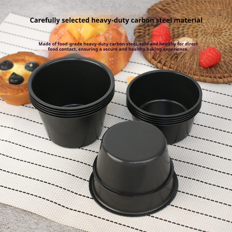 Carbon steel pudding cup egg tart cake mold