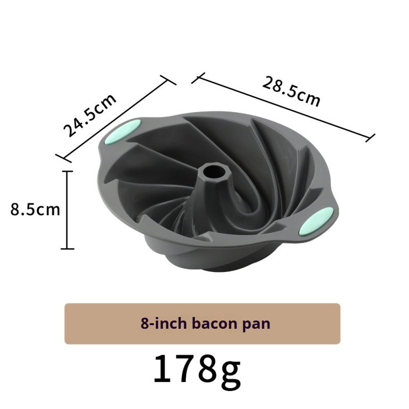 High-temperature resistant silicone cake baking pan set