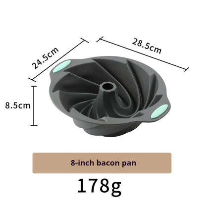 High-temperature resistant silicone cake baking pan set