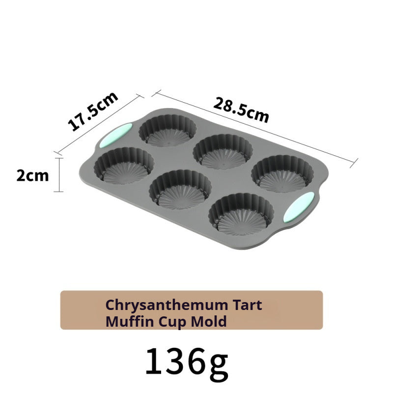 High-temperature resistant silicone cake baking pan set