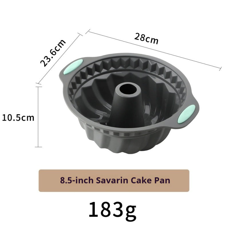 High-temperature resistant silicone cake baking pan set