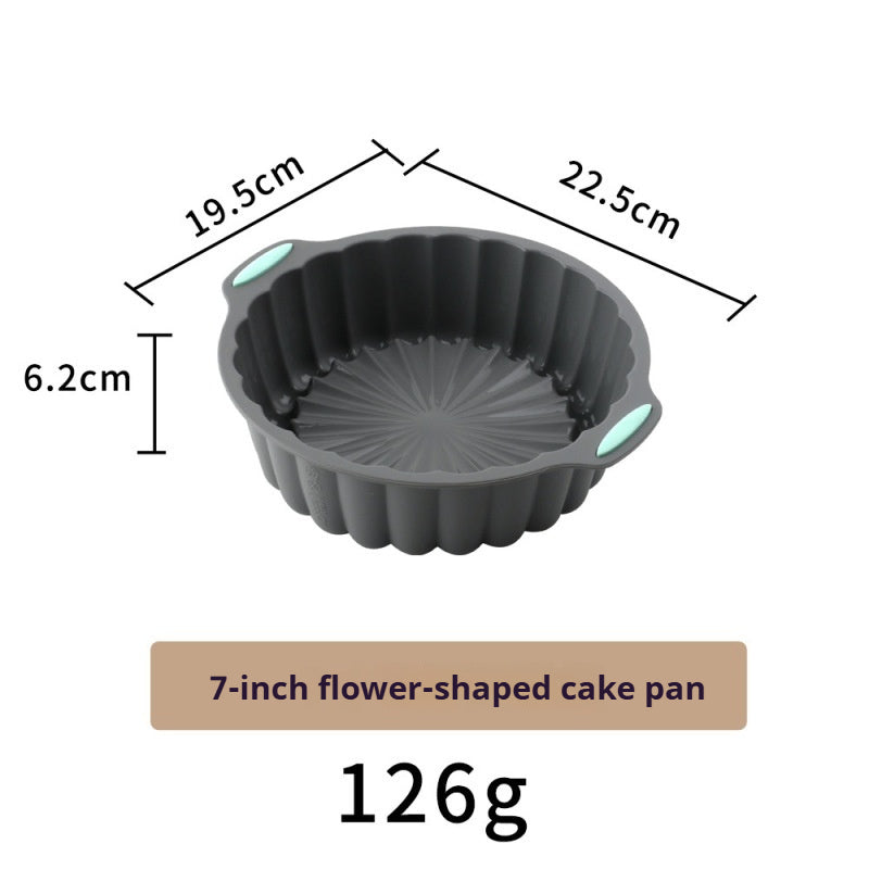 High-temperature resistant silicone cake baking pan set