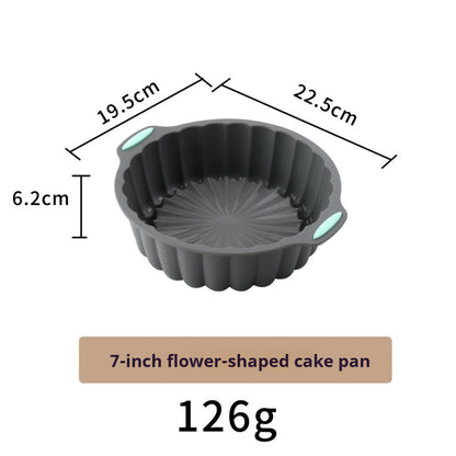 High-temperature resistant silicone cake baking pan set