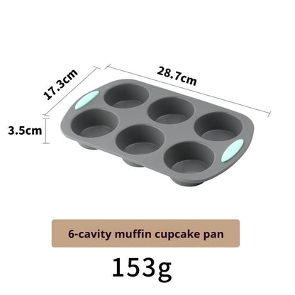 High-temperature resistant silicone cake baking pan set