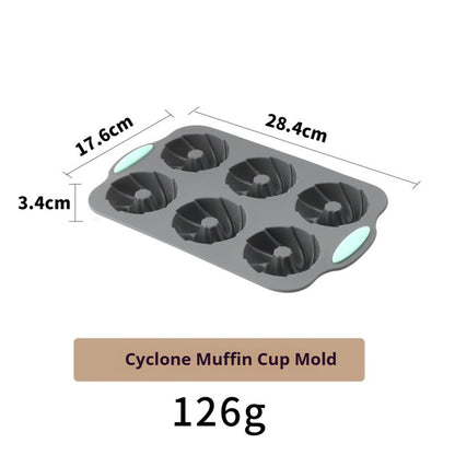 High-temperature resistant silicone cake baking pan set