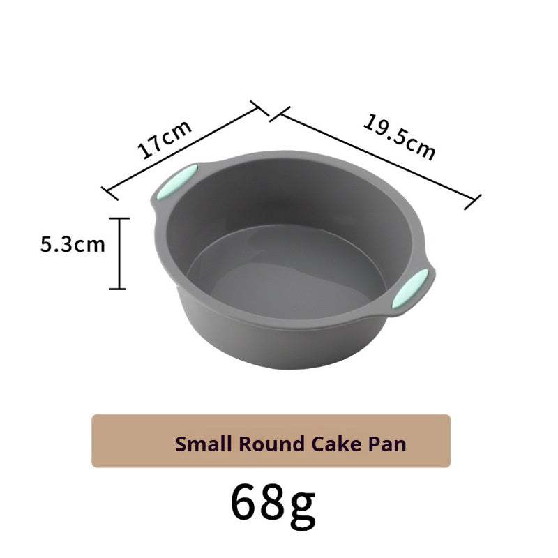 High-temperature resistant silicone cake baking pan set