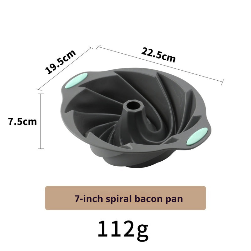 High-temperature resistant silicone cake baking pan set