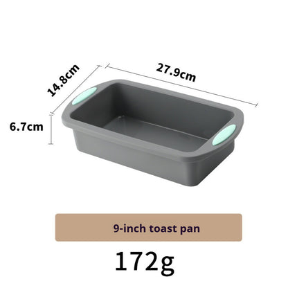 High-temperature resistant silicone cake baking pan set