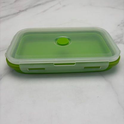 Foldable high-temperature-resistant food-grade silicone food storage container, refrigerator storage box, convenient outdoor packing box