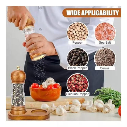 6-inch and 8-inch manual pepper grinder, kitchen use seasoning bottle