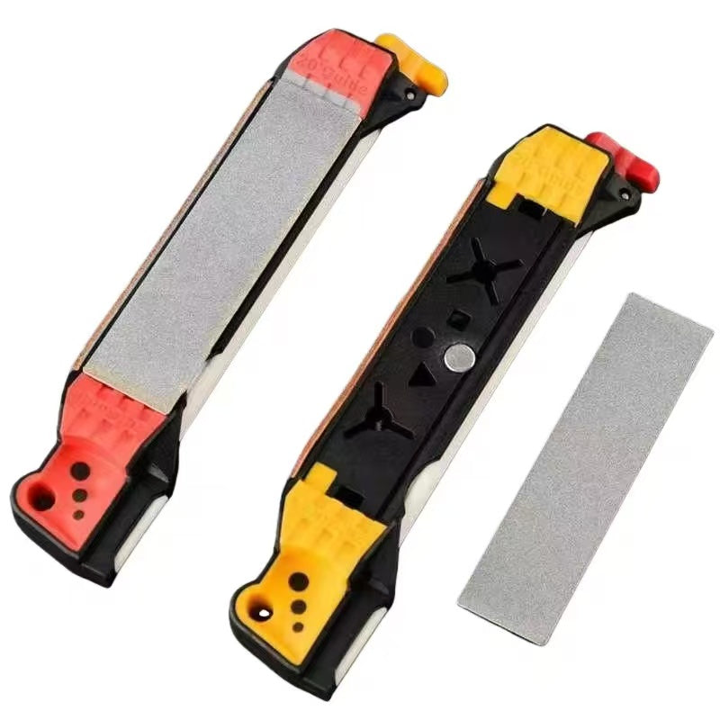 Multi-functional outdoor knife sharpener, suitable for fishhooks and knives