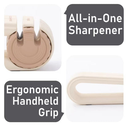 Compact hanging-type household quick knife sharpener