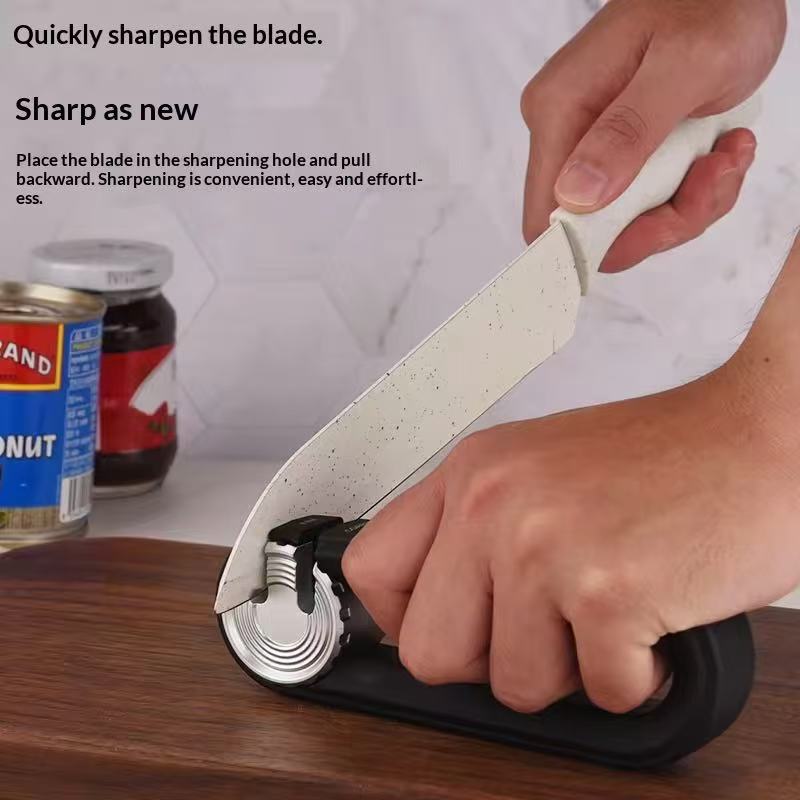 Compact hanging-type household quick knife sharpener