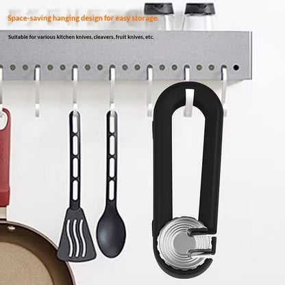 Compact hanging-type household quick knife sharpener