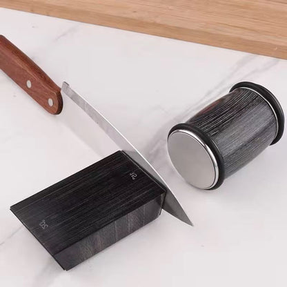 Ceramic diamond double-sided drum knife sharpener
