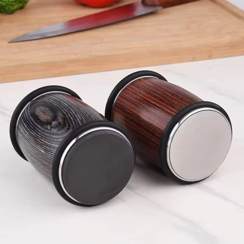 Ceramic diamond double-sided drum knife sharpener