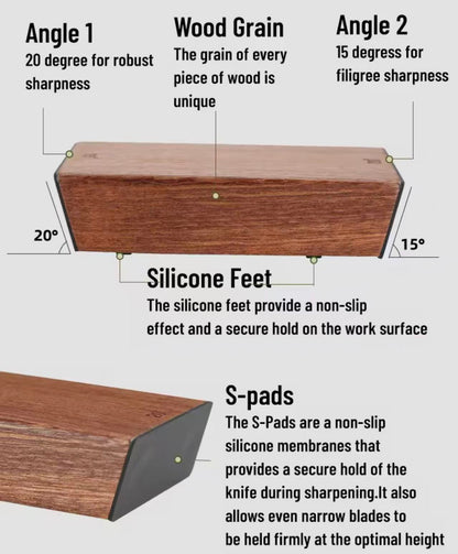 Double-sided drum knife sharpener