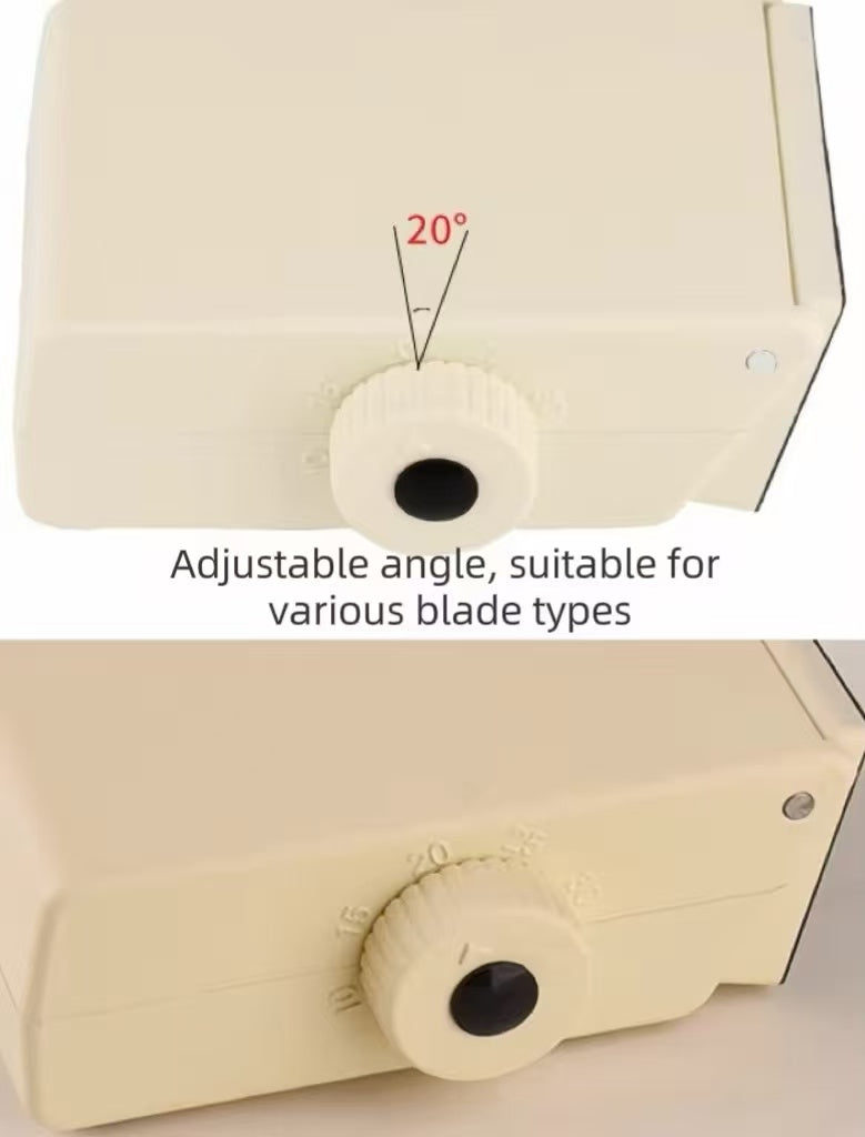 Manual drum adjustable angle knife sharpener