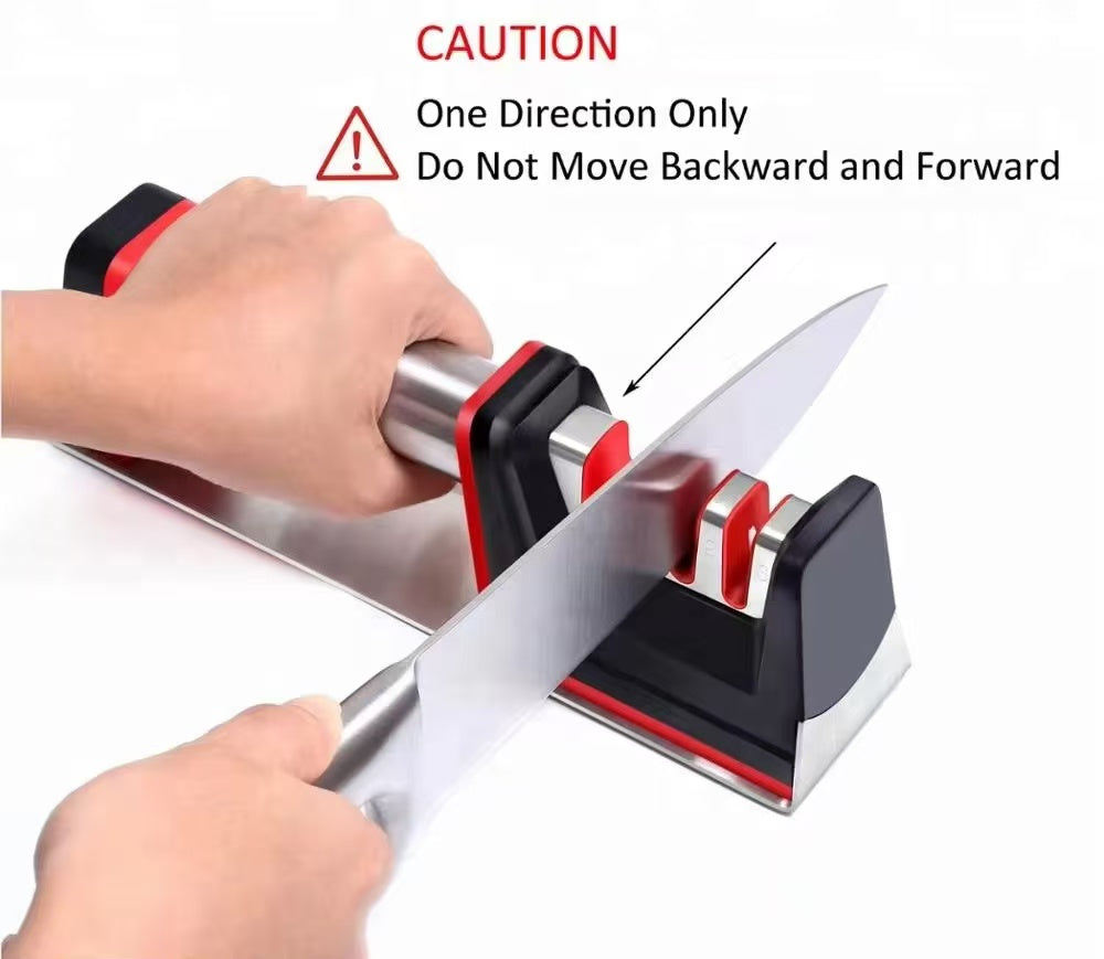 Manual rapid knife sharpener